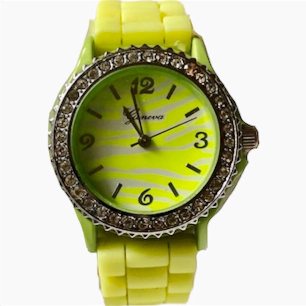 Geneva silicone jelly watch